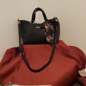 *EUC Steve Madden Black Convertible Satchel